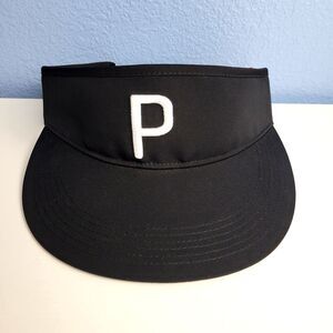 Puma Black P Visor Adjustable One Size Adult